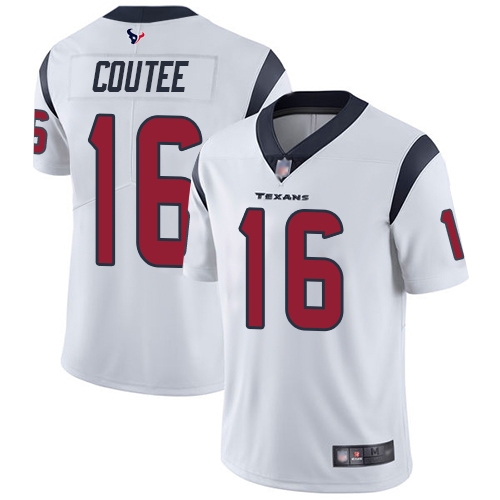 Houston Texans Limited White Men Keke Coutee Road Jersey NFL Football #16 Vapor Untouchable->women nfl jersey->Women Jersey